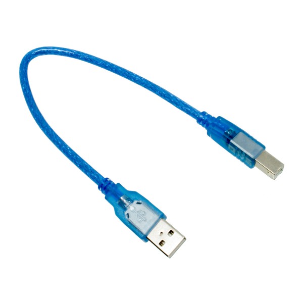 Cable USB Tipo B para Arduino de 30cm de Largo